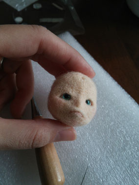 羊毛フェルト 創作節分鬼 鬼 人形