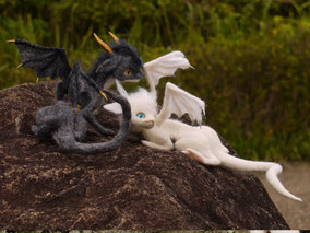 羊毛フェルト デザフェス ドラゴン ふたご竜