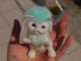 羊毛フェルト 幻獣 ファンタジー ひつじのはね