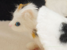 羊毛フェルト ドラゴン 猫 ねこ