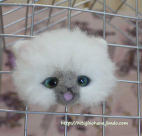 リアル系?羊毛フェルト猫 cat magnet