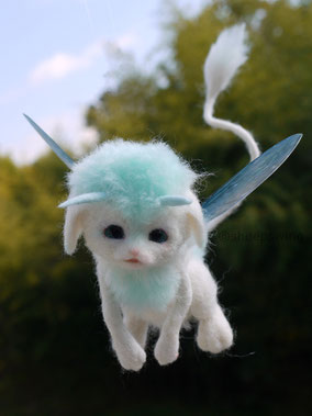 羊毛フェルト 幻獣 ファンタジー ひつじのはね