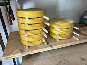 aus Dampfwachsschmelzer gut trocknen lassen