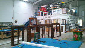 Interior instalaciones Cristaleria Muñoz