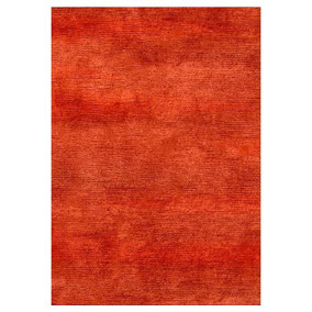 Perfect Plains Rug Bamboo Silk Red Clay