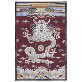 Imperial Collection Silk Dragon Rug