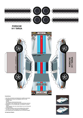 Porsche 911 Targa Martini zum Basteln!