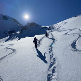 Unterwegs beim Grialetsch