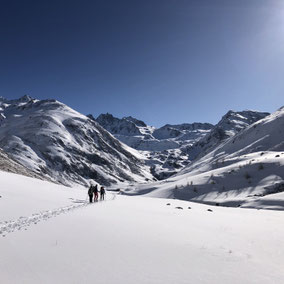 Kesch trek auf Schneeschuhen