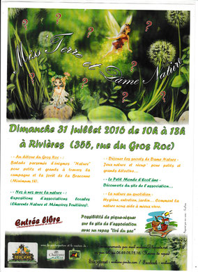 Affiche Miss Terre et Dame Nature 31 juillet 2016