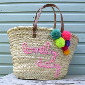 Korbtasche personaliisiert LOVELY DAY