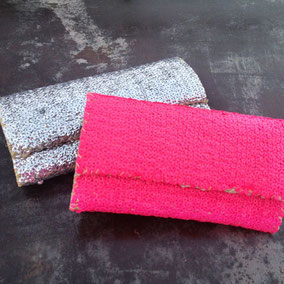 Ethno Clutches mit Pailletten