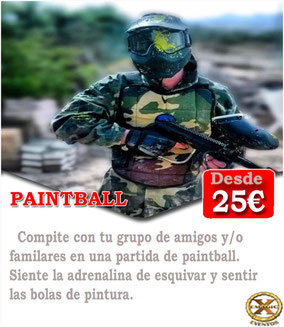 batalla de paintball en Cadiz