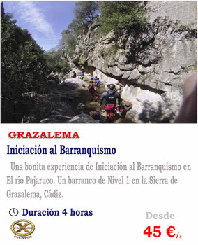 Iniciación al barranquismo en Cádiz