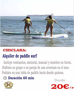 ruta en paddle en Cádiz