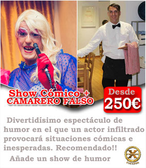 camarero falso y show cómico en El Puerto