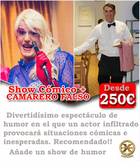 camarero falso y show cómico en El Puerto