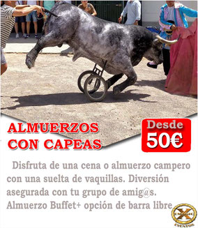 almuerzos con capea en Cádiz