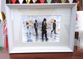 Aquarelle 20 x 30 cm Reproduction "Diables"   - 30€