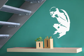 Sticker Singe du Grand'Garde 55x35cm - blanc : 40€
