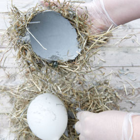 DIY PASiNGA concrete hay Easter nest bowl