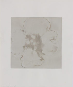 Josef Ramaseder  o.T. (Blume) Wachsmalerei / Papier 60x50cm