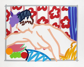 TOM WESSELMANN "Judy reaching over table",  1997 Farbserigrafie auf Karton,  106,2 x 135,2 cm, sign.,  43/65 