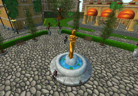 Aideens Plaza - Das Zentrum von Jorvik City