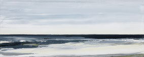 North Sea 30x75cm olie op canvas 2017 (Privé collectie Parijs Frankrijk)