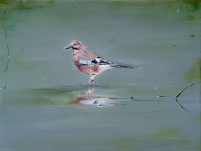 Reflections in Water 30x40cm acryl op canvas 2025 (Privé collectie Helmond NL)