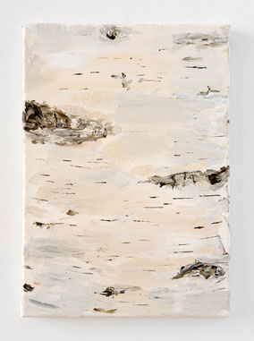 Berkenboom 35x25cm acryl op canvas 2024 (Privé collectie Hamburg Germany)