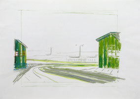 Zonder titel 40x60cm krijt op papier 1997