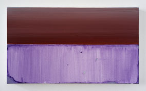 No Title (Sienna-purple) 24,5x41,5x3cm acrylic and vinyl on canvas 2025
