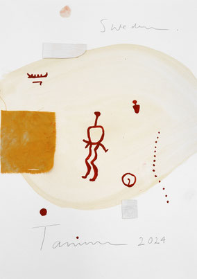 Tanum 42x29,4cm acryl/vinyl potlood katoen op papier 2024