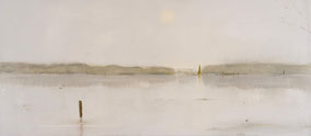 National Park The Biesbosch 40x90cm acryl op canvas 2024 (Privé collectie Bordeaux Frankrijk)