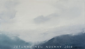 Jotunheimen Norway 24x41cm vinyl (flashe/acryl) on canvas 2024