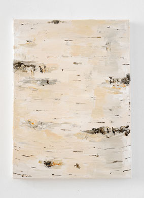 Berkenboom 40x30cm acryl op canvas 2024 (Privé collectie Hellendoorn Netherlands)