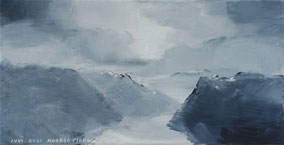 Noorse Fjord 18x24cm vinylpaint on canvas 2024