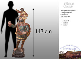Heiliger Christophorus, Statue, Antik