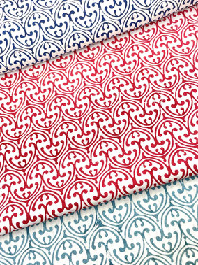 Discover block-printed fabrics in 156 cm width, crafted with eco-friendly inks at our blockprinting fabric shop near Connaught Place.