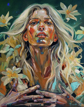 AWAKENING series, oil on canvas 150x190cm, 2025