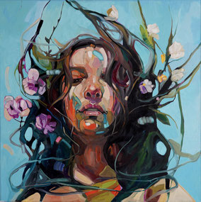 PRIMAVERA, oil on canvas 100x100cm, 2024