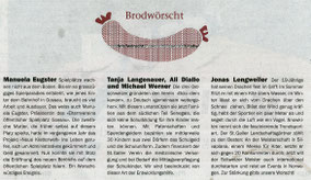 Anzeiger "Brodwörscht" , 15.4.2015