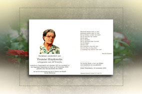 Yvonne Hoydonckx 10 november 2002