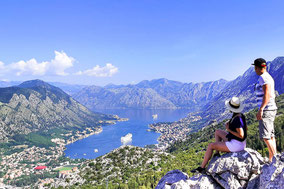 Ausblick auf die Bucht von Kotor