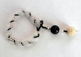 Schmuck Armband Rocailles glasfarben