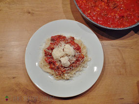 Blumenkohl Hackfleisch Bolognese