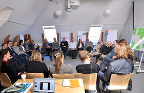 MSP Workshop, Stockholm Resilience Centre (P. Gilland, CNE, and J. Day on right), Stockholm, Sweden, April 2013