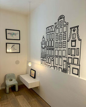 Muurtekening / muurschildering kinderkamer