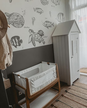 Muurschildering babykamer